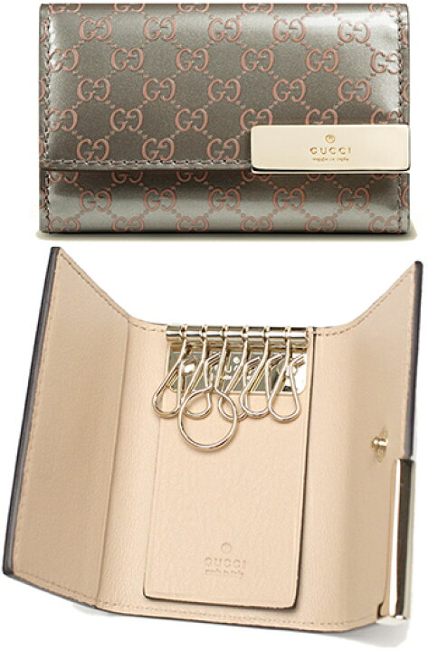 楽天市場】GUCCI グッチ 6連キーケースマイクログッチシマレザー 