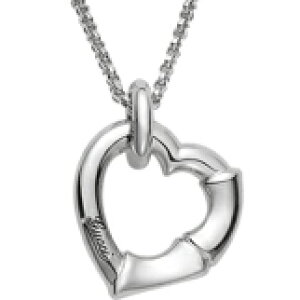 GUCCI Ob` ou[y_glbNXSI[vn[gX^[OVo[ 0702fB[X WEtBjbVPENDANT BAMBOOOPEN HEART NECKLACENXvzbN