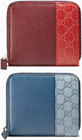 GUCCI グッチ コインケースマイクログッチシマ小銭入れラウンドファスナーA8WQN1000 AYL5N1067ブラック ×ターコイズダークレッド×レッド ブルー×ライトブルー メンズ レディース 男女兼用ピーコックグリーン 6161RE4261BL MISTRAL