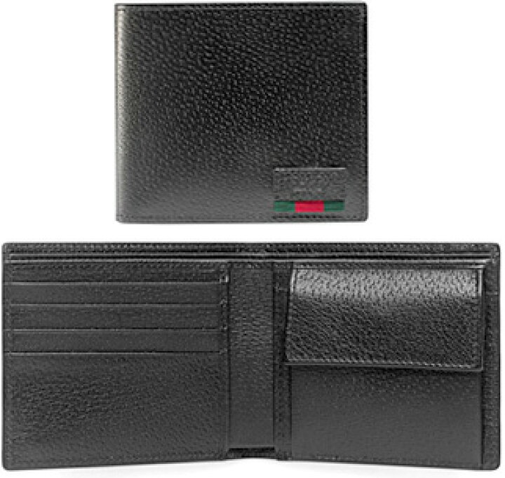 楽天市場】GUCCI グッチ小銭入れ付き2つ折り財布ブラック エンボス 