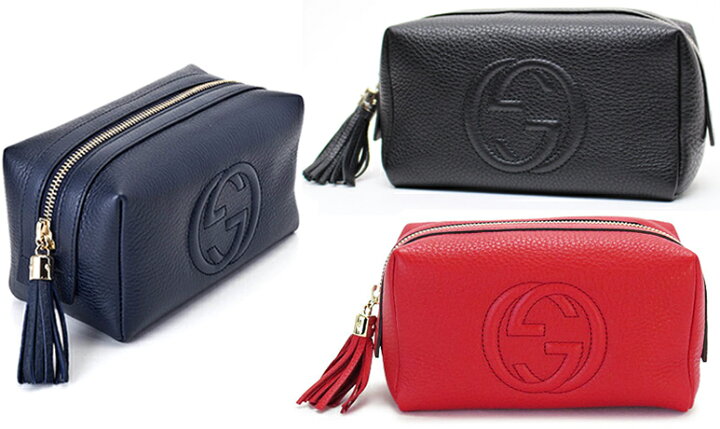 楽天市場】GUCCIグッチ 化粧ポーチ小物入れエンスインターロッキングGG  