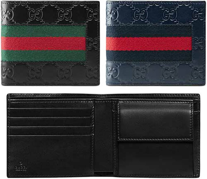 楽天市場】GUCCI グッチ メンズ レディース小銭入れ付き二つ折り財布 