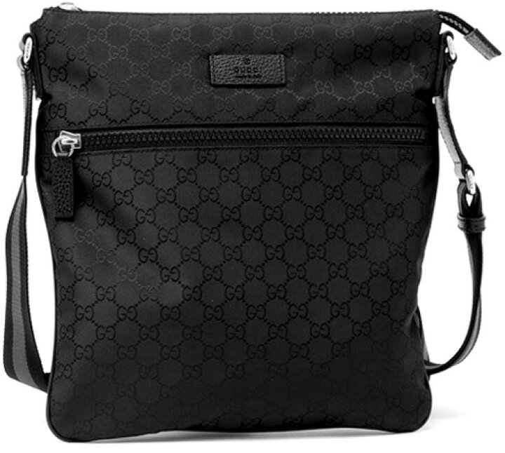 楽天市場】GUCCI グッチ ショルダーバッグブラック GGナイロン斜め掛け  