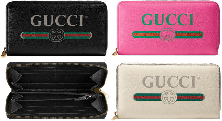 楽天市場】GUCCIグッチ レトロロゴ型押しレザー小銭入れ付きラウンド 