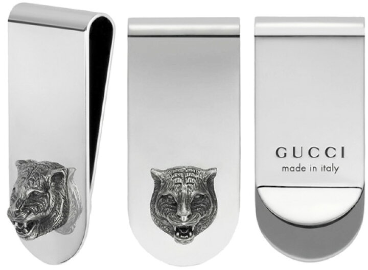 楽天市場】GUCCI グッチ マネークリップ3Dキャットヘッド 刻印ロゴ  