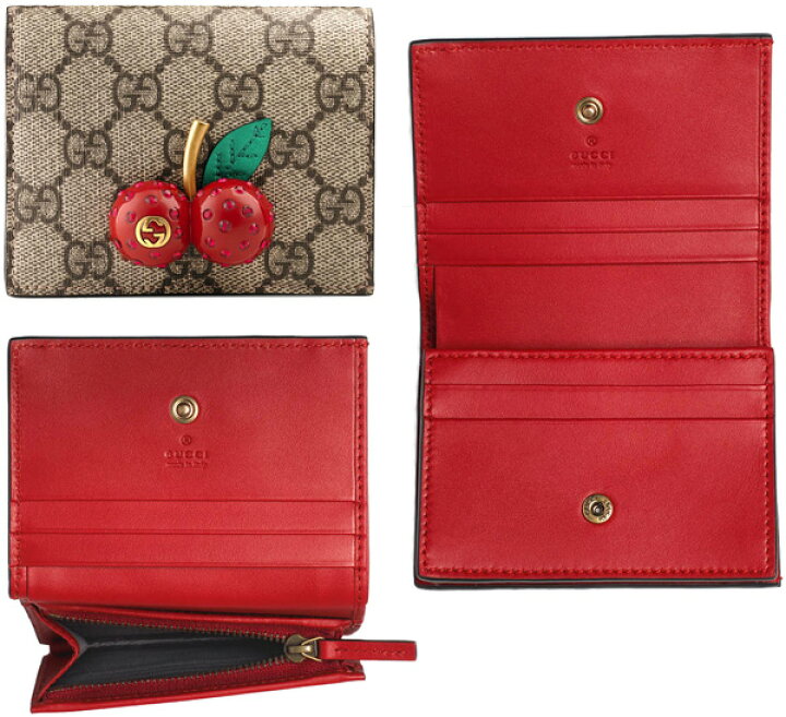 楽天市場】GUCCI グッチ さくらんぼファスナー小銭入れ2つ折りカード  