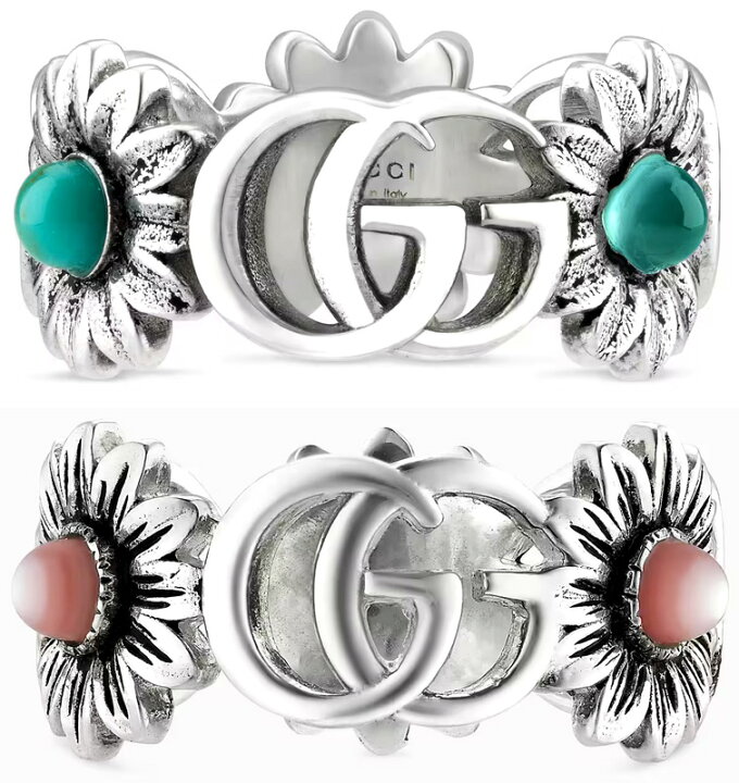 楽天市場】GUCCI グッチ レディースリングダブルGフラワー指輪インター  