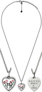 GUCCI Ob` n[gVFCvVo[y_glbNXX^[OVo[ lbNXGibhsNt[25io[n[g^ ʃS HEART SHAPE FLOWER 8488SSBOSCOO