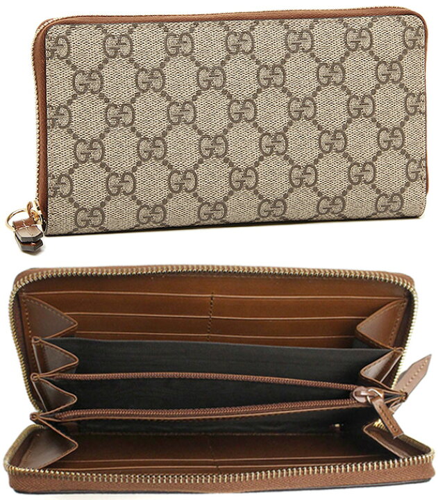 楽天市場】GUCCI グッチ 小銭入れ付きラウンドファスナー長財布PVC  