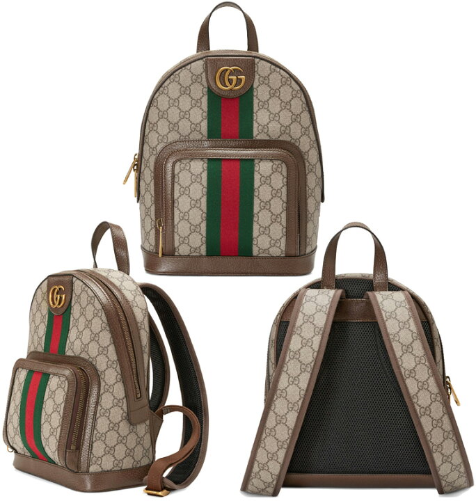 楽天市場】GUCCI グッチ バックパックリュックサック ウェブライン 