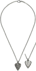 GUCCI Ob` fB[XC^[bLOG y_glbNXSn[gv[gy_gGCWOtBjbVX^[OVo[OMNIA AMOR AMANTIBUS08116SL HEART PENDANT NECKLACE