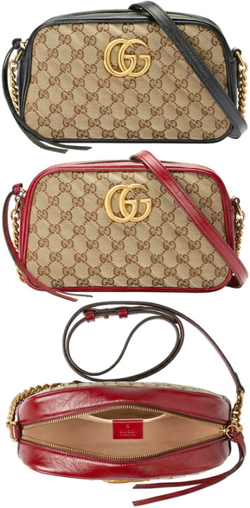 楽天市場】GUCCI グッチ斜めがけショルダーバッグGGキャンバス×GGマー 