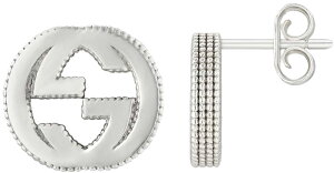 GUCCI Ob` sAXTChfUCR[h VvC C^[bLOGSfB[X ANZT[X^[OVo[EARRING INTERLOCKING GPIERCE8106SL STERLING SILVER