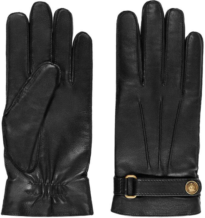 楽天市場】GUCCI グッチ 革手袋キャットヘッドロゴベルトホックソフト  
