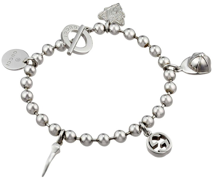 楽天市場】GUCCI CHARMBRACELETグッチ ボールチェーンブレスレット5 