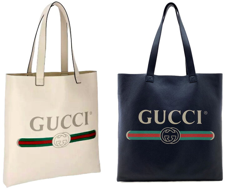 楽天市場】GUCCI グッチウェブライン ロゴプリント トートバッグ 