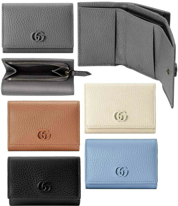 楽天市場】GUCCI グッチファスナー小銭入れ付き3つ折り財布GGロゴマー 