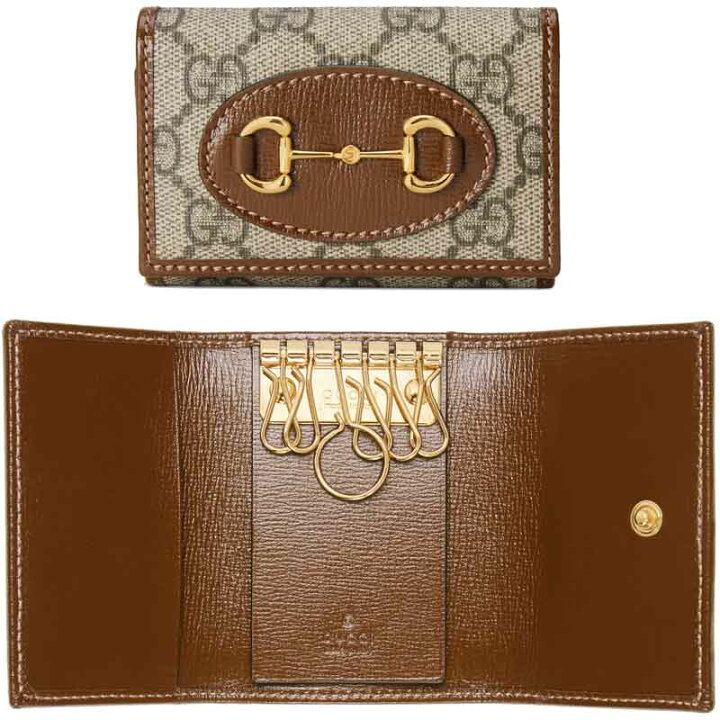 楽天市場】GUCCI グッチ 6連キーケースゴールドホースビットチャーム 