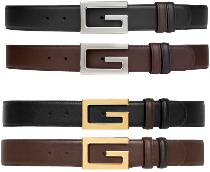 楽天市場】GUCCI グッチ メンズリバーシブル レザーベルトスクエアG  