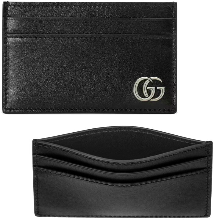 楽天市場】GUCCI グッチカードケース シルバーダブルGロゴブラック  