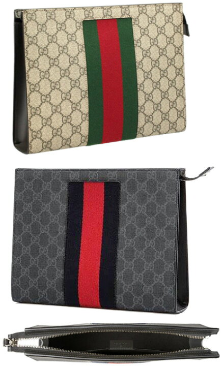 楽天市場】GUCCI グッチ ファスナーポーチセカンドバッグ コーティング 