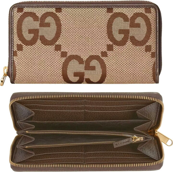 楽天市場】GUCCI グッチ小銭入れ付きラウンドファスナー長財布ジャンボ 
