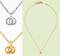 楽天市場】gucci ホワイトゴールド ネックレス（レディースジュエリー 