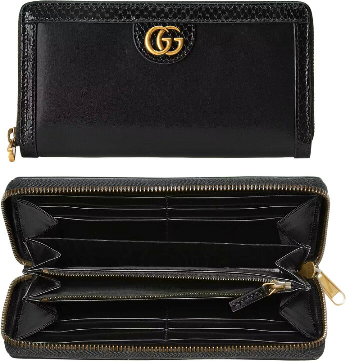 楽天市場】GUCCI グッチ小銭入れ付きラウンドファスナー長財布パイソン 