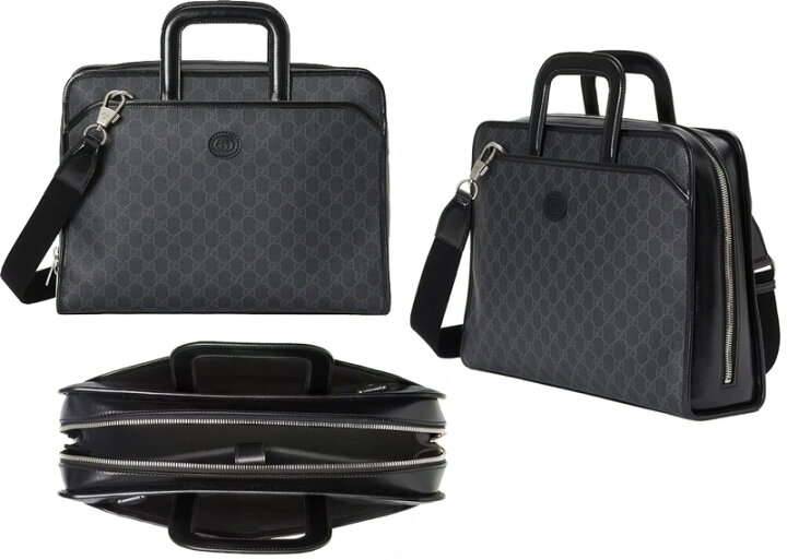 楽天市場】GUCCI グッチ ビジネスバッグインターロッキングGエンボス  