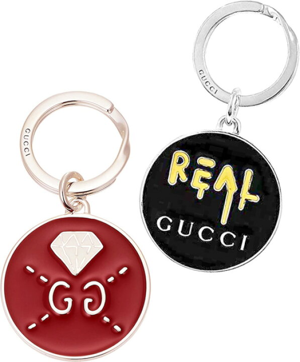 楽天市場】GUCCI グッチ キーリングアイコンGGロゴレッド ダイヤモンド 