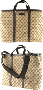 GUCCI �O�b�`2WAY�V�����_�[�o�b�O�G���{�X���S���U�[�^�O GG�L�����o�XGG���x�[�W��×�_�[�N�u���E�� �g�[�g�o�b�O�G���{�X���S���U�[�^�O �g�[�g�o�b�O�����Y ���f�B�[�X �j�����pTOTEBAG9886BE