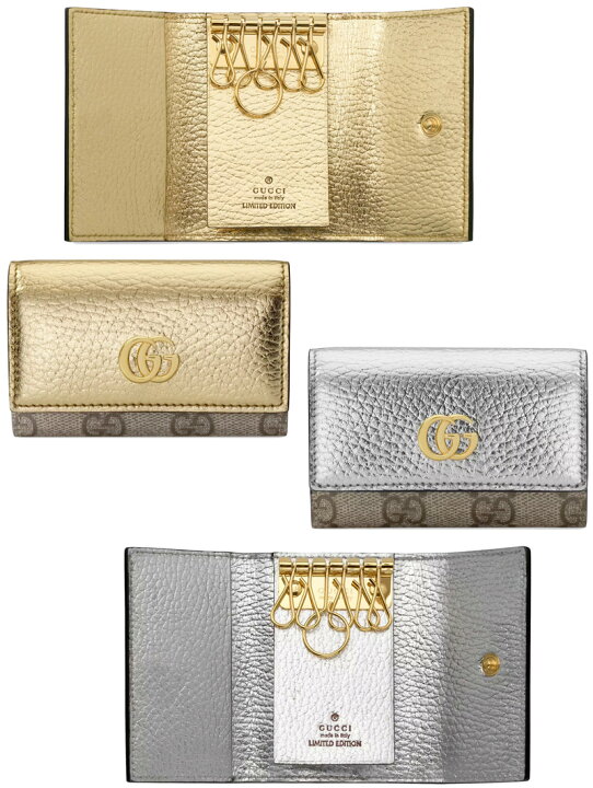 楽天市場】GUCCI グッチダブルGロゴ 6連キーケース アイコンベージュGG  