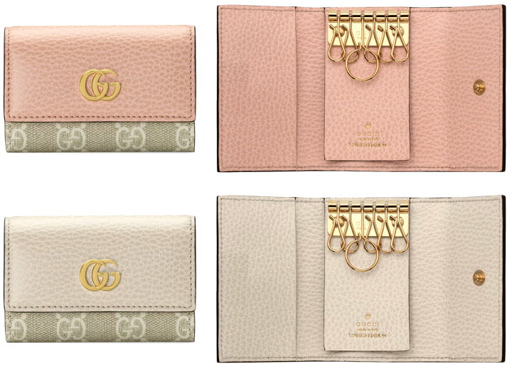 楽天市場】GUCCI グッチダブルGロゴ 6連キーケース アイコンベージュGG  
