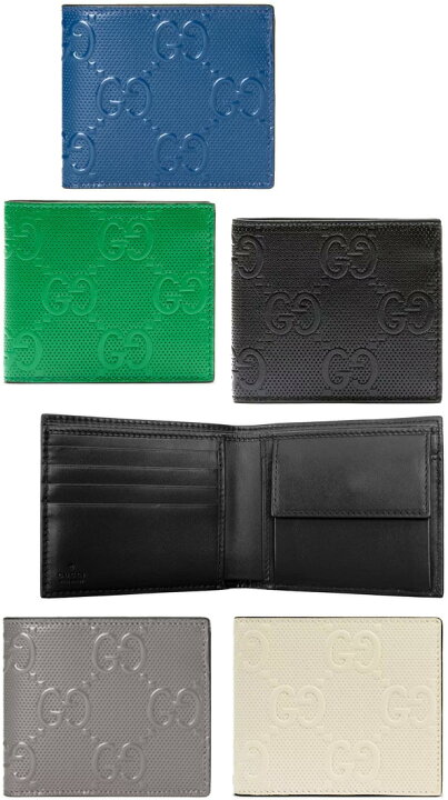 楽天市場】GUCCI グッチ小銭入れ付き二つ折り財布GGエンボスパターン  