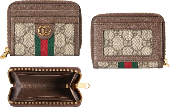 楽天市場】GUCCI グッチ ダブルGロゴラウンドファスナーカードケース 