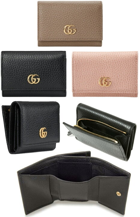 楽天市場】GUCCI グッチファスナー小銭入れ付き3つ折り財布GGロゴマー 