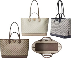 GUCCI �O�b�` �g�[�g�o�b�OGG�X�v���[���L�����o�X 2WAY�V�����_�[�o�b�OGG�L�����o�X �_�u��G���S �x�[�W��×�_�[�N�u���E�� �z���C�g �l�C�r�[�I�t�B�f�B�A �� �J�o�� BAG�R�b�g�����l�����C