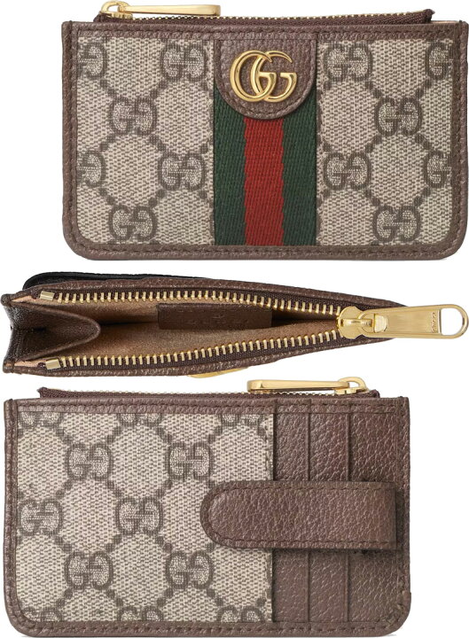 楽天市場】GUCCI グッチファスナー小銭れ付きカードケースGGスプリーム 
