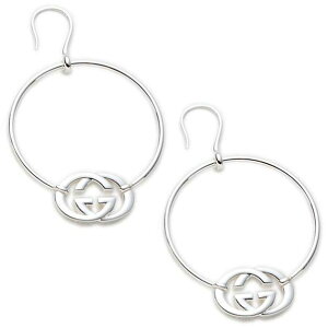 GUCCI Ob` tbNsAXC^[bLOGGT[NSsAXfB[X ANZT[ X^[OVo[0816SL PIERCE INTERLOCKING G EARRINGS with Gucci in sterling silver