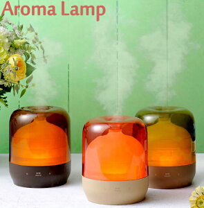 コンパクトアロマティックミスト香りと潤いがゆらぎを演出する超音波式アロマディフューザーダークブラウン ベージュピンク マットグリーンいい香りと潤いをLEDキャンドルライトミスト