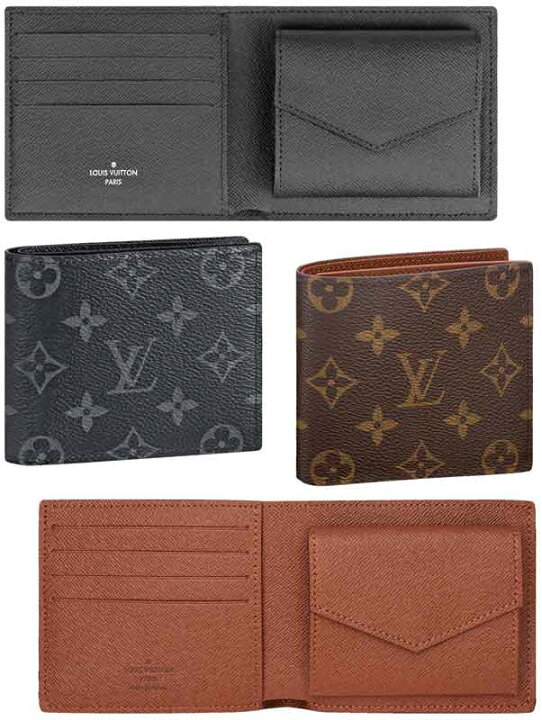楽天市場】LOUIS VUITTON ルイヴィトン小銭入れ付き二つ折り財布 