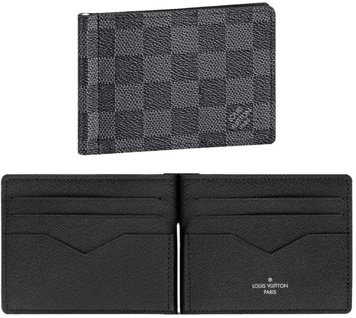 楽天市場】LOUIS VUITTON ルイヴィトンマネークリップ付き2つ折り財布  