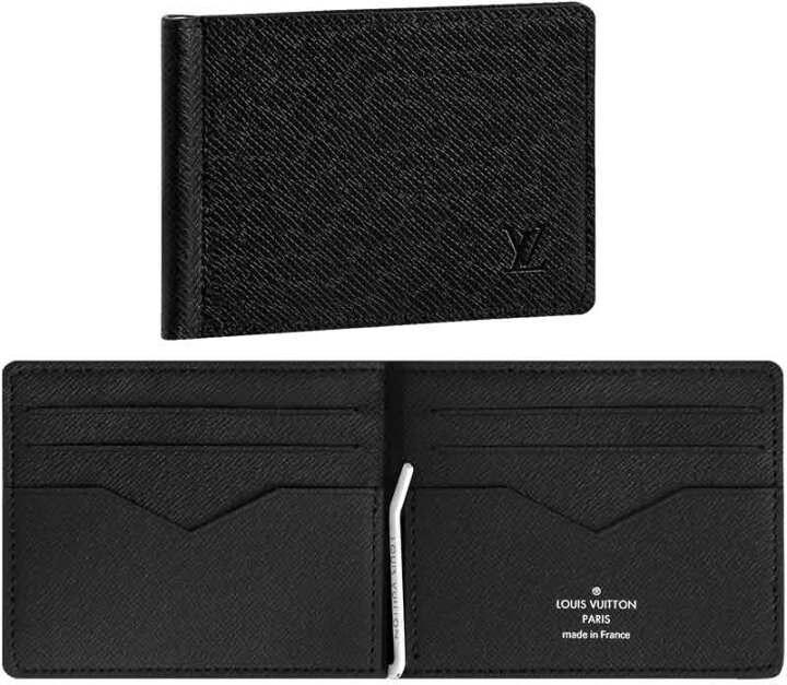 楽天市場】LOUIS VUITTON ルイヴィトンマネークリップ付き2つ折り財布  