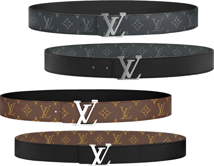 楽天市場】LOUIS VUITTONルイヴィトンメンズリバーシブルレザーベルト 