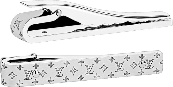 楽天市場】LOUIS VUITTON ネクタイピンシルバー モノグラムパターン 