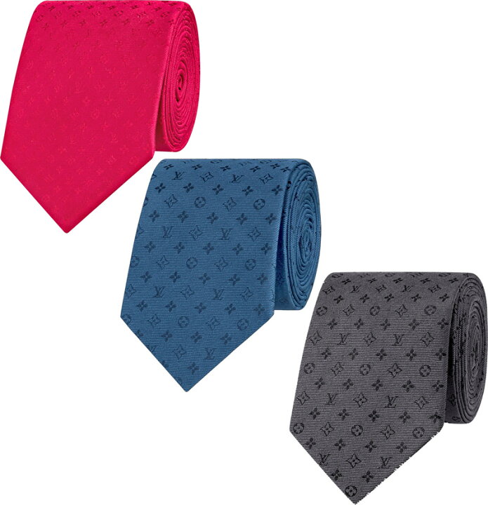 楽天市場】LOUIS VUITTON ルイヴィトン メンズ ネクタイダークグレー 