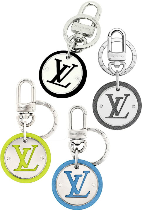 楽天市場】LOUIS VUITTON ルイヴィトンシルバーロゴ刻印キーリングLV 