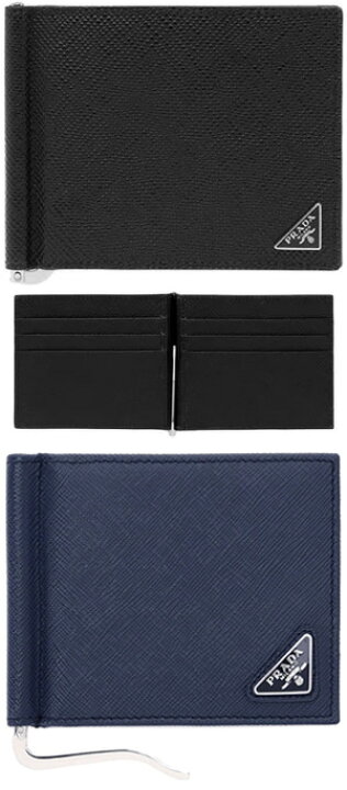 楽天市場】PRADA プラダ メンズマネークリップ二つ折り財布 札入れ  