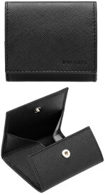 PRADA プラダ 小銭入れスクエアコインケース エンボスロゴブラックサフィアノカーフレザーSAFFIANO CALF LEATHER財布 サイフ さいふ COIN CASE F0002BK