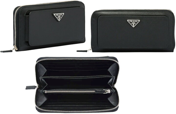 楽天市場】プラダ PRADA 外側にスマホが入るポケットが付いたラウンド  